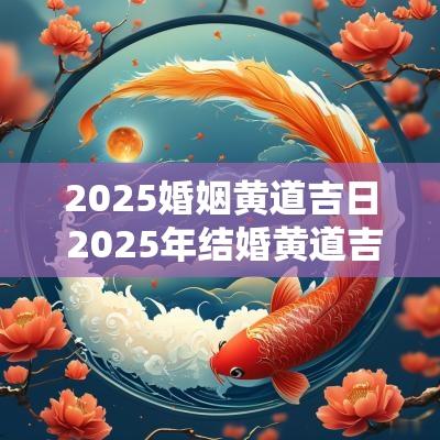 2025婚姻黄道吉日 2025年结婚黄道吉日有哪些