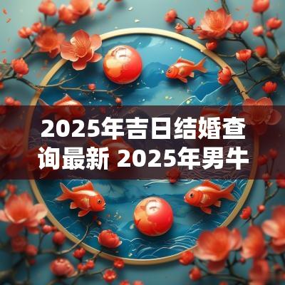 2025年吉日结婚查询最新 2025年男牛和女鼠正月结婚吉日