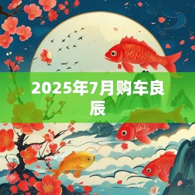 2025年7月购车良辰