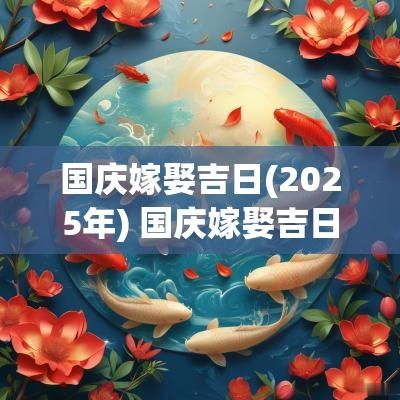 国庆嫁娶吉日(2025年) 国庆嫁娶吉日2025