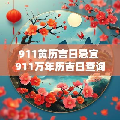 911黄历吉日忌宜 911万年历吉日查询