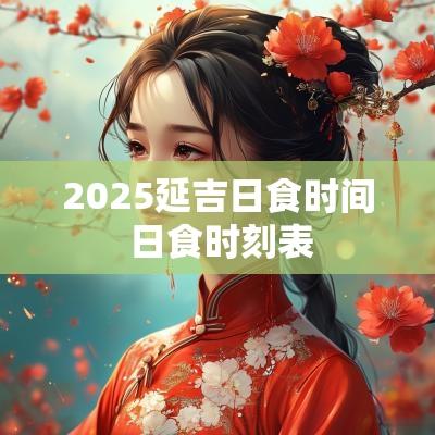 2025延吉日食时间 日食时刻表