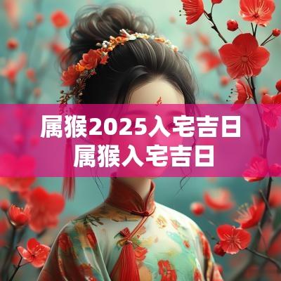 属猴2025入宅吉日 属猴入宅吉日
