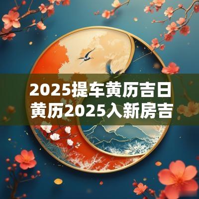 2025提车黄历吉日 黄历2025入新房吉日