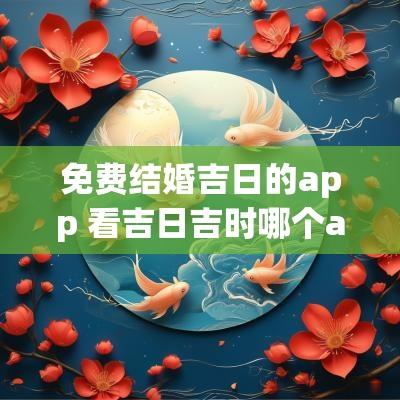 免费结婚吉日的app 看吉日吉时哪个app最好