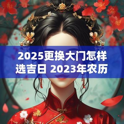 2025更换大门怎样选吉日 2025年农历换大门吉日