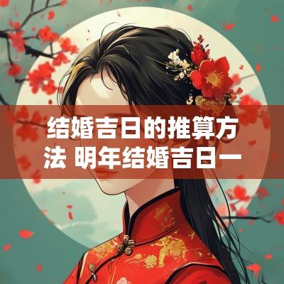 结婚吉日的推算方法 明年结婚吉日一览表