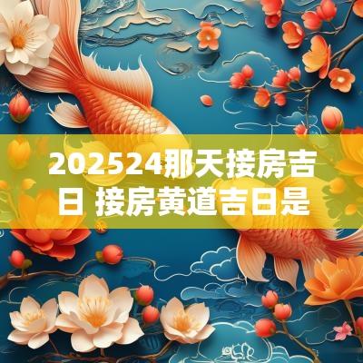 202524那天接房吉日 接房黄道吉日是农历吗