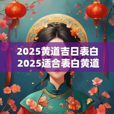 2025黄道吉日表白 2025适合表白黄道吉日