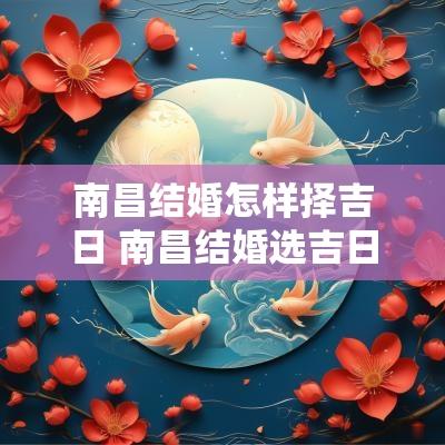南昌结婚怎样择吉日 南昌结婚选吉日