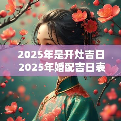2025年是开灶吉日 2025年婚配吉日表