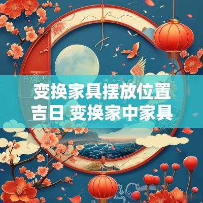 变换家具摆放位置吉日 变换家中家具摆放