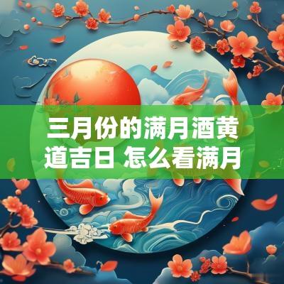 三月份的满月酒黄道吉日 怎么看满月酒的黄道吉日