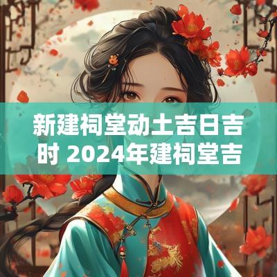 新建祠堂动土吉日吉时 2025年建祠堂吉日