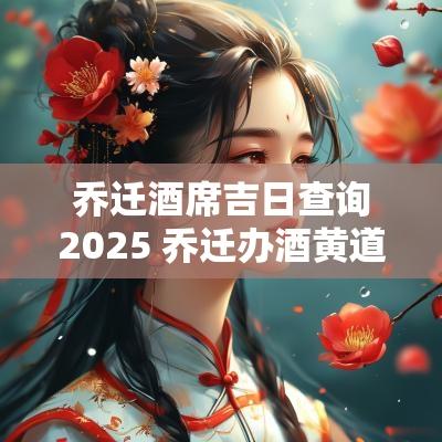 乔迁酒席吉日查询2025 乔迁办酒黄道吉日查询