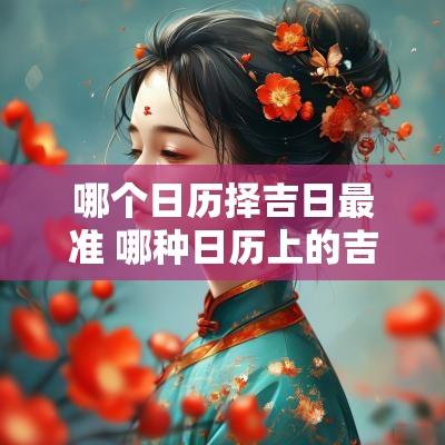 哪个日历择吉日最准 哪种日历上的吉日比较精准