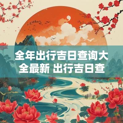 全年出行吉日查询大全最新 出行吉日查询老黄历12月