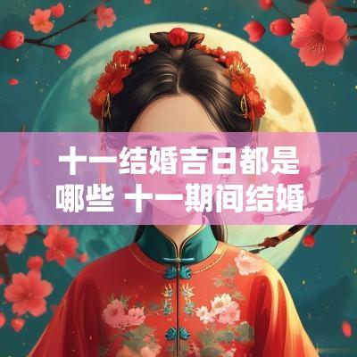 十一结婚吉日都是哪些 十一期间结婚吉日有哪几天