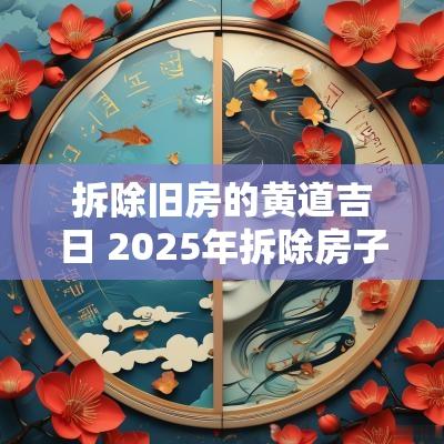拆除旧房的黄道吉日 2025年拆除房子黄道吉日