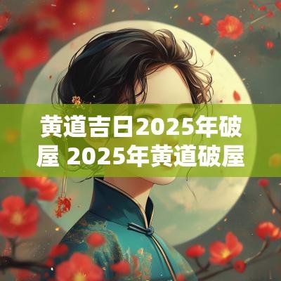 黄道吉日2025年破屋 2025年黄道破屋吉日