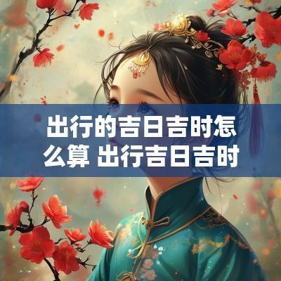 出行的吉日吉时怎么算 出行吉日吉时黄历2017