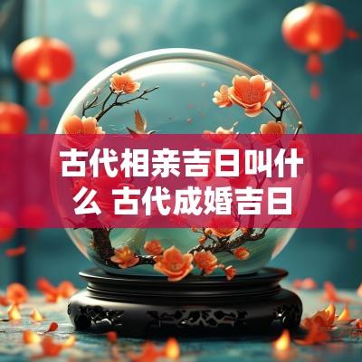 古代相亲吉日叫什么 古代成婚吉日