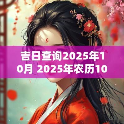 吉日查询2025年10月 2025年农历10月搬家吉日