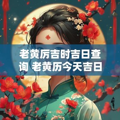 老黄厉吉时吉日查询 老黄历今天吉日吉时查询