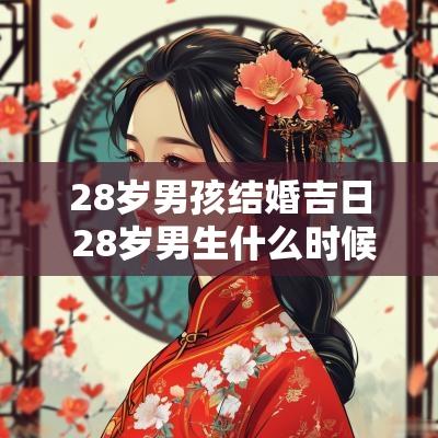 28岁男孩结婚吉日 28岁男生什么时候适合结婚
