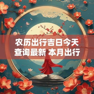 农历出行吉日今天查询最新 本月出行黄道吉日查询