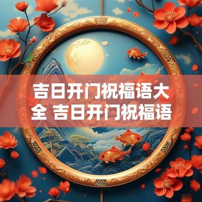 吉日开门祝福语大全 吉日开门祝福语简短
