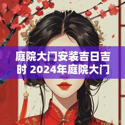 庭院大门安装吉日吉时 2025年庭院大门安装吉日