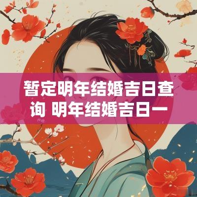 暂定明年结婚吉日查询 明年结婚吉日一览表2025