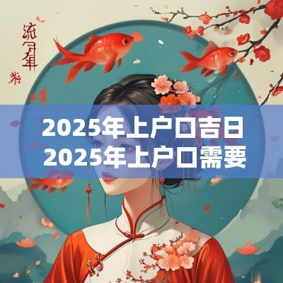 2025年上户口吉日 2025年上户口需要什么手续
