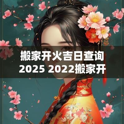 搬家开火吉日查询2025 2025搬家开火最佳吉日