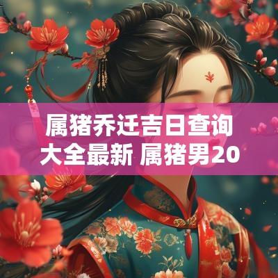 属猪乔迁吉日查询大全最新 属猪男2025年乔迁吉日