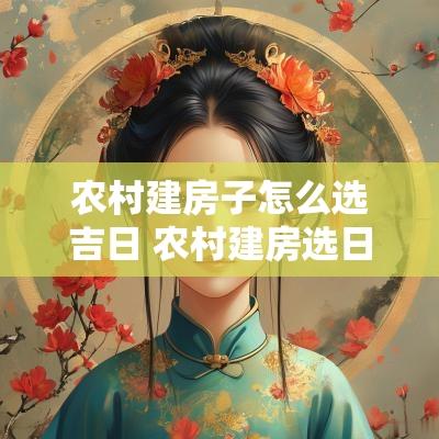 农村建房子怎么选吉日 农村建房选日子怎么选
