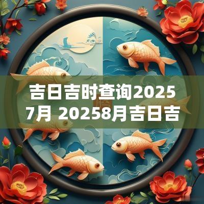 吉日吉时查询20257月 20258月吉日吉时查询