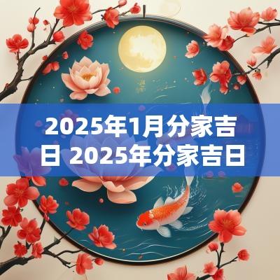 2025年1月分家吉日 2025年分家吉日一览表