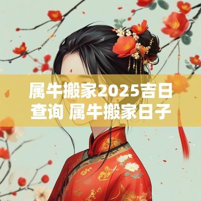 属牛搬家2025吉日查询 属牛搬家日子2025年12月