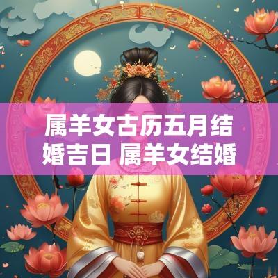 属羊女古历五月结婚吉日 属羊女结婚几月是大利月