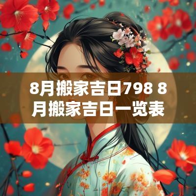 8月搬家吉日798 8月搬家吉日一览表