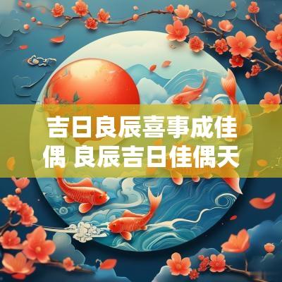 吉日良辰喜事成佳偶 良辰吉日佳偶天成