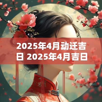 2025年4月动迁吉日 2025年4月吉日