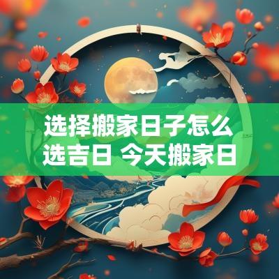 选择搬家日子怎么选吉日 今天搬家日子好不好是吉日吗
