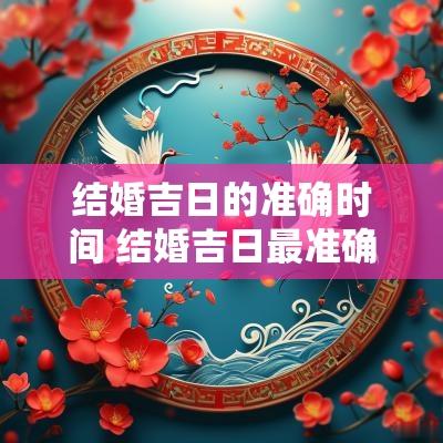 结婚吉日的准确时间 结婚吉日最准确的方法
