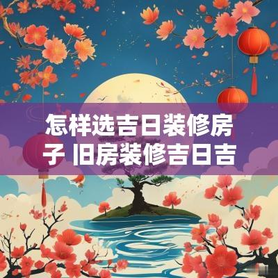怎样选吉日装修房子 旧房装修吉日吉时怎么选