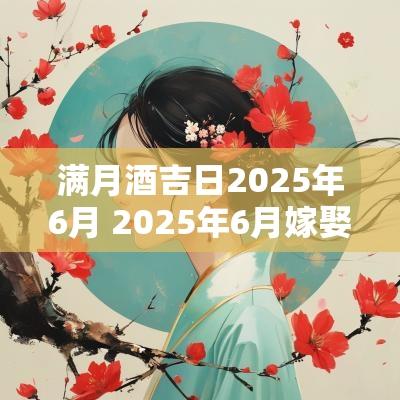 满月酒吉日2025年6月 2025年6月嫁娶吉日表