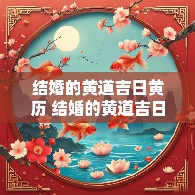 结婚的黄道吉日黄历 结婚的黄道吉日怎么选