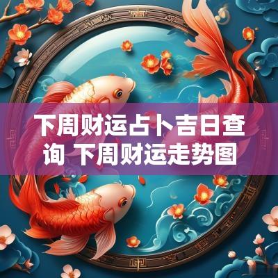 下周财运占卜吉日查询 下周财运走势图表